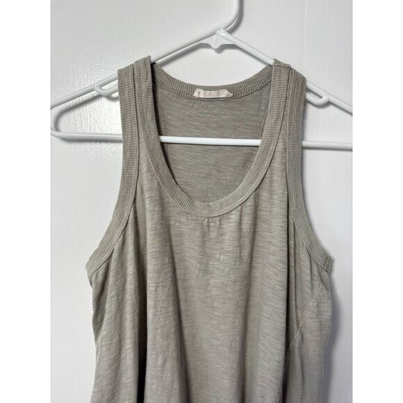 Lush Gray Racerback Tank with Split Hem Front Size Small - Picture 2 of 7